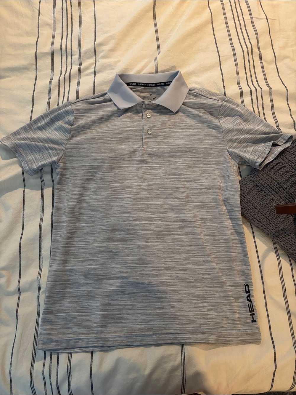 HEAD: Men's Light Gray Performance Polo Shirt (s)